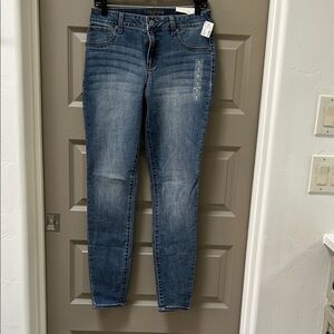 Maurices Blue Skinny Jeans M Long